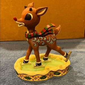 Jim Shore Ice Skating Rudolph Figurine